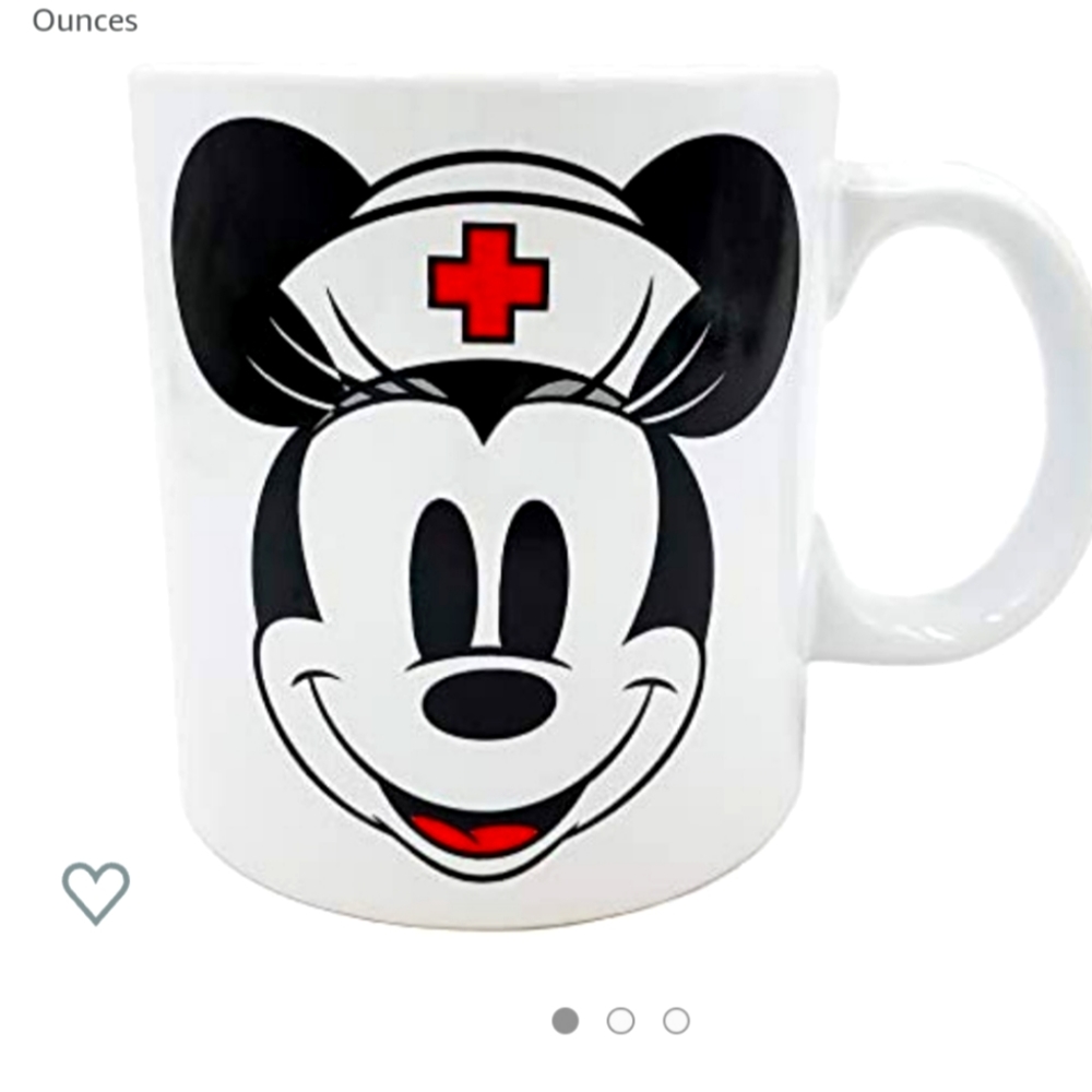 Disney Minnie Mouse Best Nurse Ever Ceramic Coffee Mug, 20 Ounces